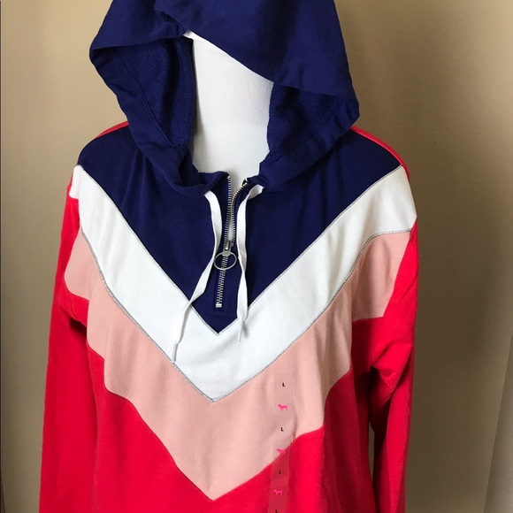 New Victoria's Secret Pink Campus Pullover Hoodie - Picture 3 of 4